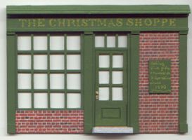Christmas shop facade