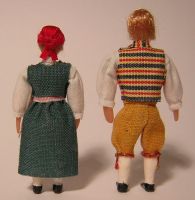 Folk costume, back