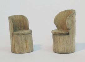 Log chair