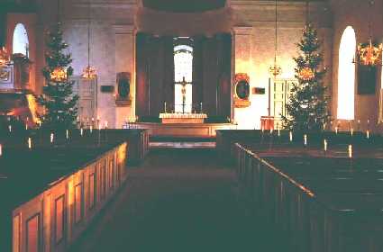 Interior of Mogata church